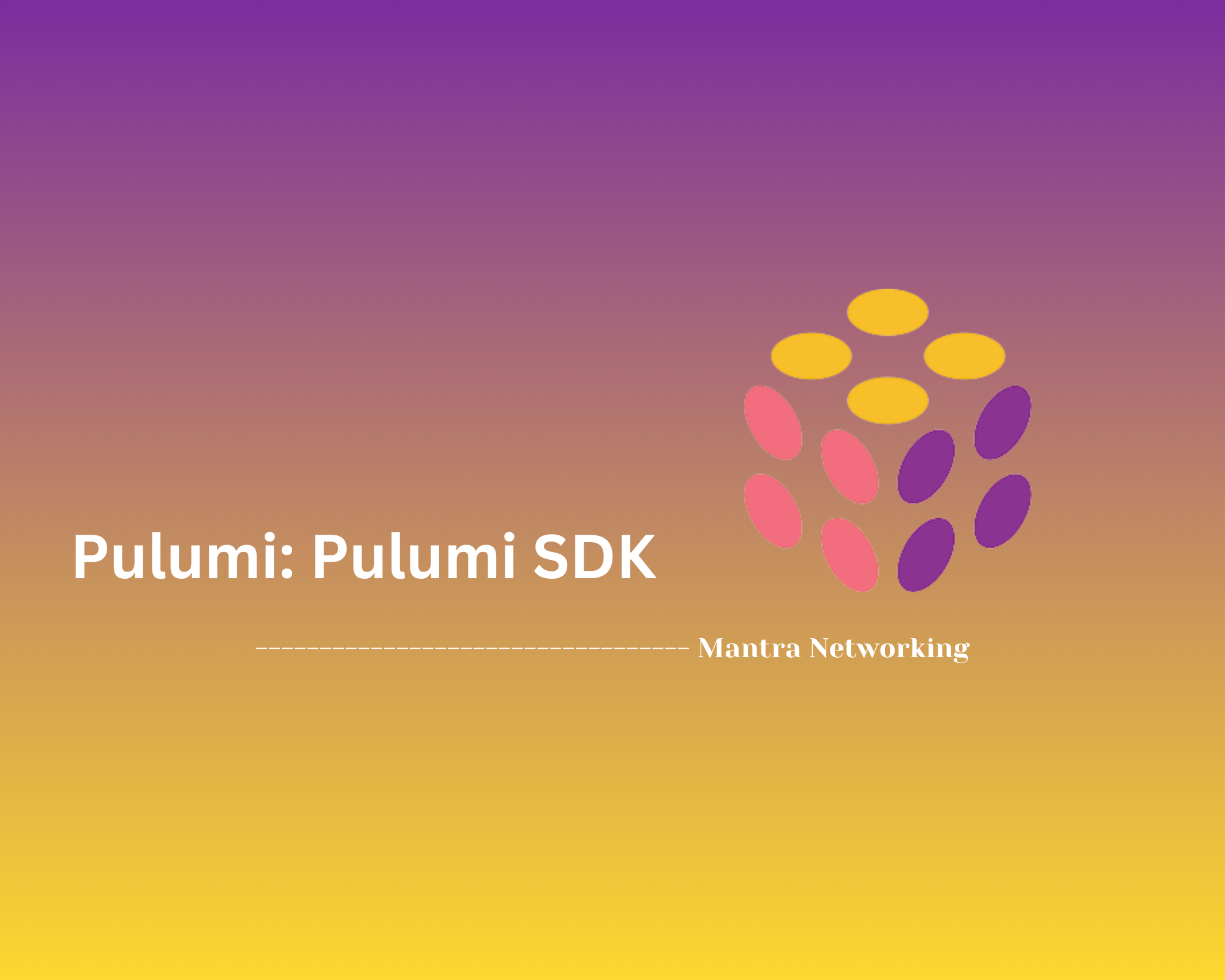 Pulumi: Pulumi SDK