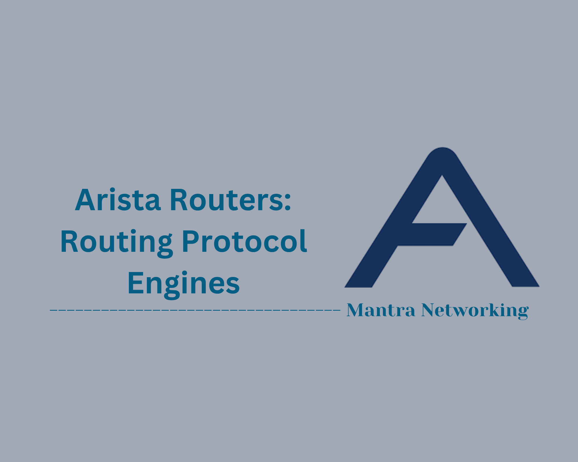 Arista Routers: Routing Protocol Engines
