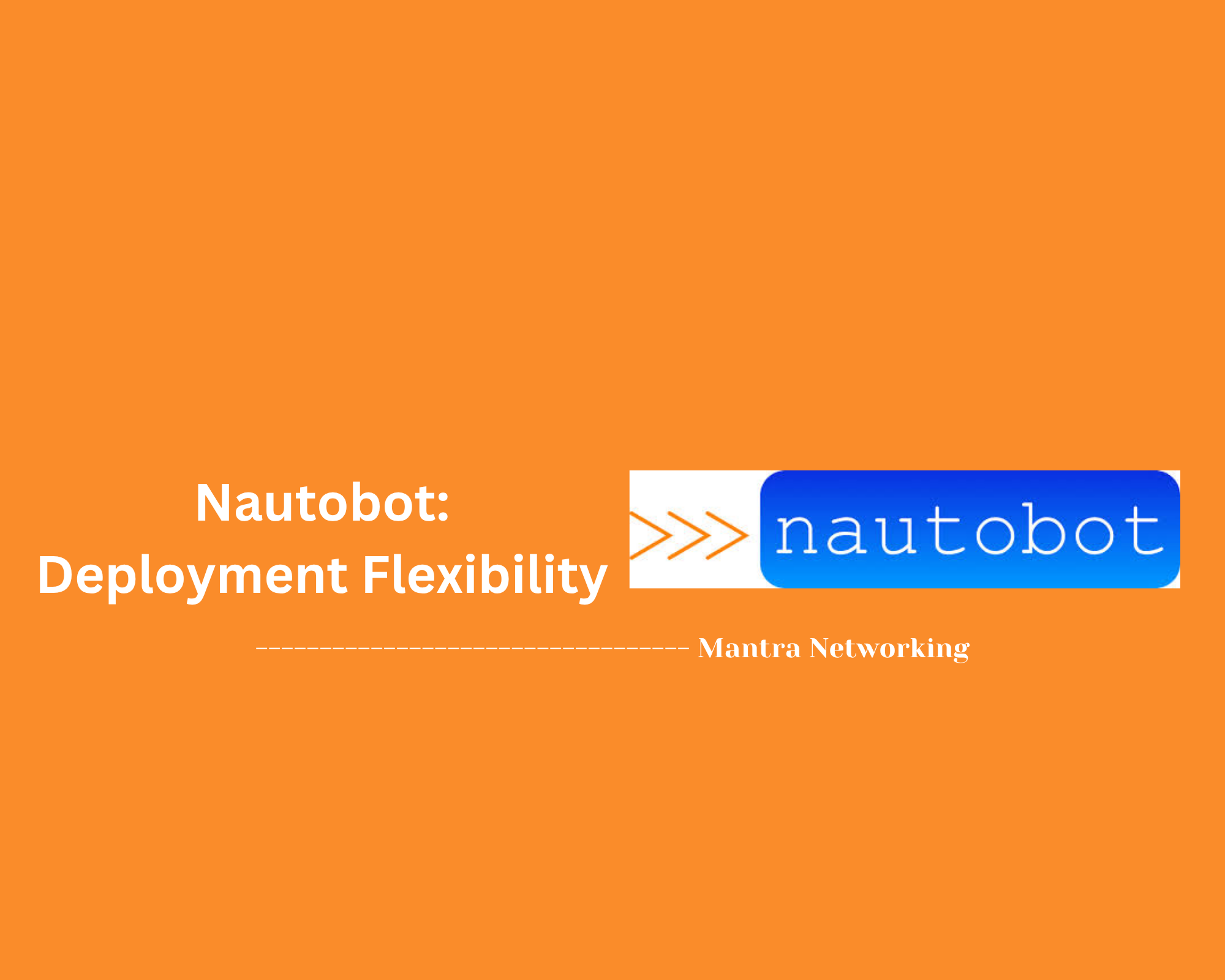 Nautobot: Deployment Flexibility