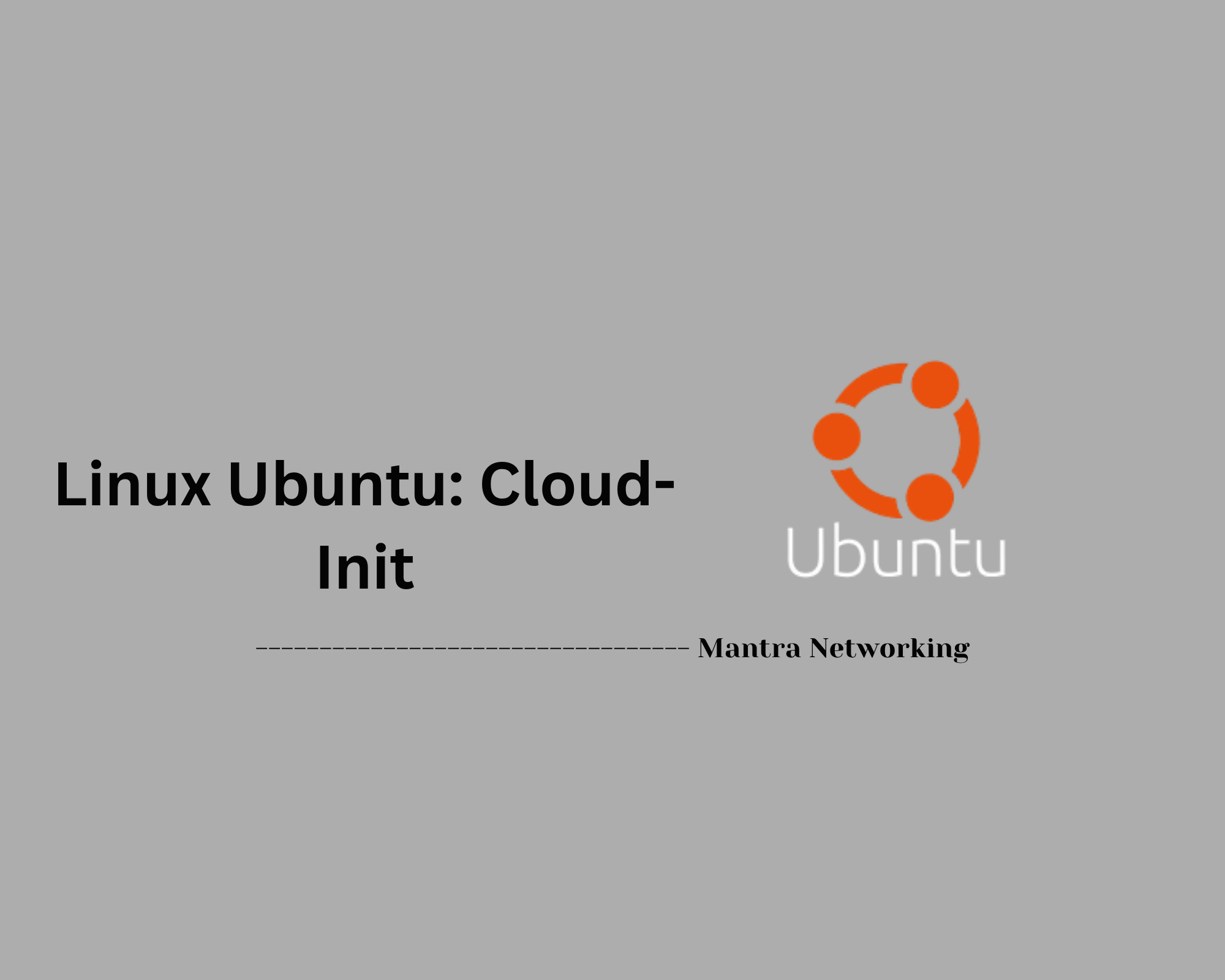 Linux Ubuntu: Cloud-Init