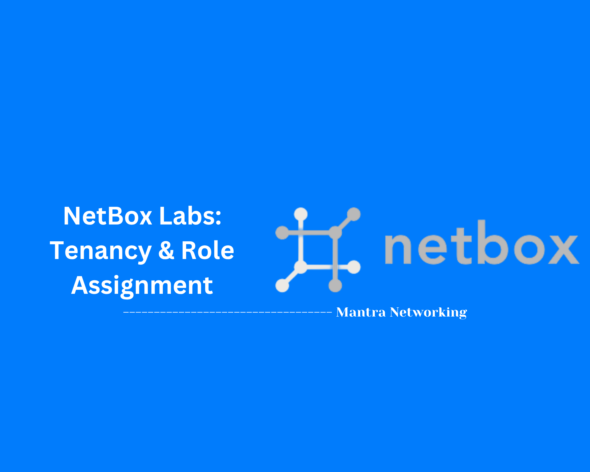 NetBox Labs: Tenancy & Role Assignment