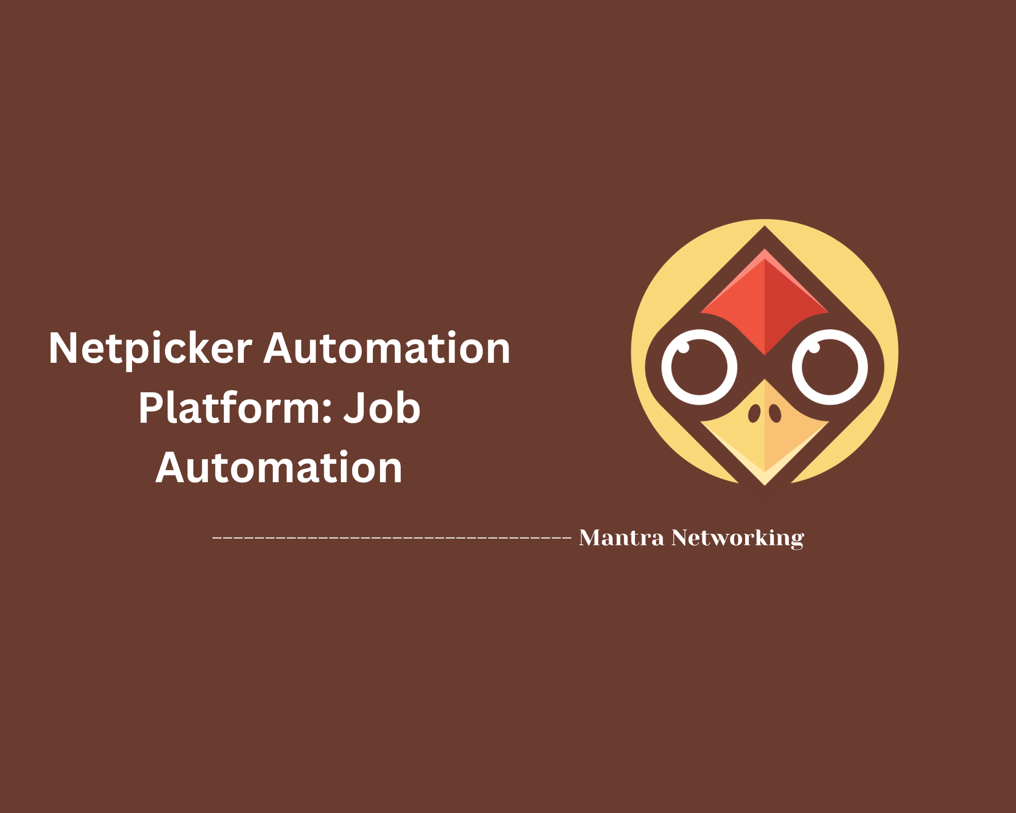 Netpicker Automation Platform: Job Automation