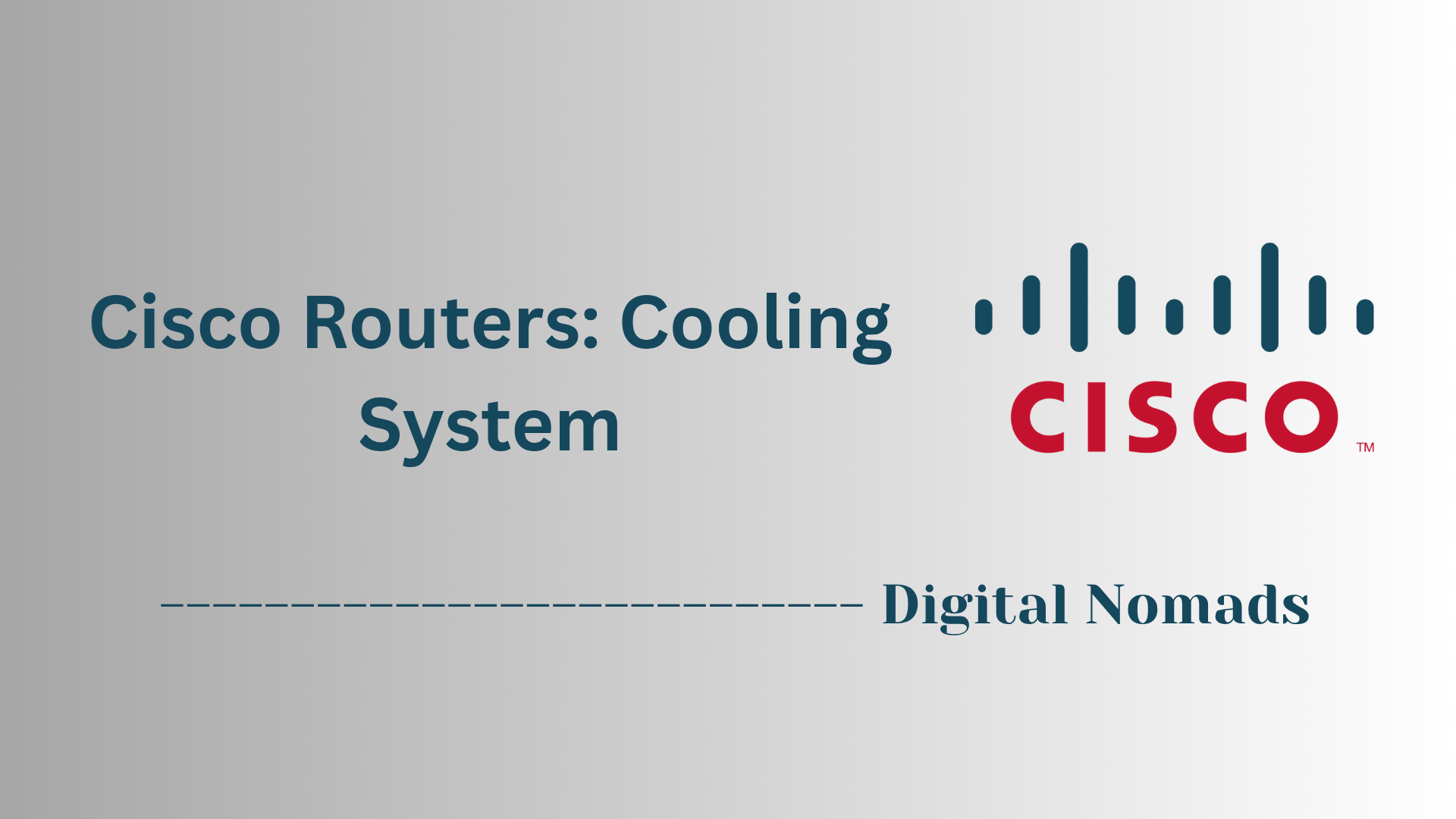 Cisco Routers: Cooling System